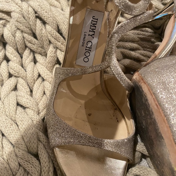 Jimmy Choo Dusty Glitter shoes size 38.5 - Picture 11 of 14